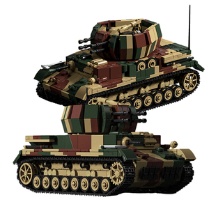 Véhicule antiaérien allemand Flakpanzer IV Wirbelwind 1/28, <span class=keywords><strong>jouet</strong></span> de construction RC de qualité professionnelle haute performance, prêt à l'emploi - Product Image 1