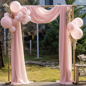 Trắng vòm màn cho đám cưới vòm draping vải sheer Backdrop Rèm cho buổi lễ Bridal Đảng trang trí nội thất - Product Image 3