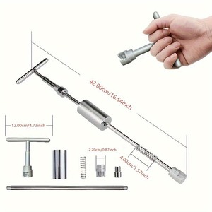 Herramienta manual universal, 18 Uds., extractor de abolladuras de coche, lengüetas de tracción, barra en T, martillo deslizante, <span class=keywords><strong>Kit</strong></span> de extractor de reparación de abolladuras - Product Image 1