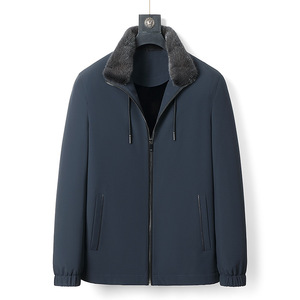 <span class=keywords><strong>Cappotto</strong></span> Corto in Pelliccia di Lince con Collo in <span class=keywords><strong>Visone</strong></span> per <span class=keywords><strong>Uomo</strong></span> Inverno 2025 - Product Image 1