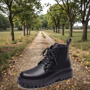 Venta al por mayor directa de fábrica, personalizable, Novedad 2025, Zapatos casuales de exterior duraderos para hombre, de caña alta, con parte superior de cuero de vaca, estilo vintage Mart - Product Image 6
