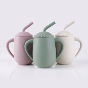 Baby Feeding Training <strong>Cup</strong> With Straw <strong>Collapsible</strong> Silicone Baby Sippy <strong>Cup</strong> Bottle With Lid - Product Image 5