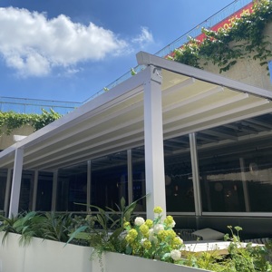 <span class=keywords><strong>Pérgola</strong></span> deslizante de aluminio impermeable para exteriores, <span class=keywords><strong>Kit</strong></span> de <span class=keywords><strong>pérgola</strong></span> para balcón, patio trasero - Product Image 5
