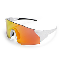 Lunettes de soleil sport semi-cerclées polarisées anti-UV anti-éblouissement anti-buée avec sangle réglable, lunettes de cyclisme tendance