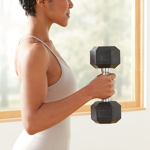 Haltères hexagonaux en caoutchouc noir de haute qualité, équipement de musculation et de fitness sur mesure pour la salle de sport - Product Image 3