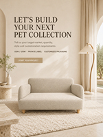 Canapé pour animaux de compagnie moderne en bois massif écologique, 2 places, en similicuir avec housse lavable, anti-griffures, pour chien et chat, pour l'intérieur