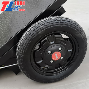 1000W Electric Handheld <strong>Flat</strong> <strong>Cart</strong> Small Dumper Truck Mini Trolley Brick - Product Image 5