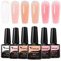 Kit Vernis à Ongles Gel Venalisa 6 Pièces/Lot UV/LED Soak Off, Kit de Vernis à Ongles Pour Salon et Débutant, 7.5ml, Prix Usine, Gel UV en Gros