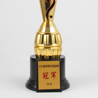 Trofeo de música de Venta caliente Premios Trofeo de competición brillante de plata dorada Recuerdo Logotipo personalizado Trofeo de canto y baile