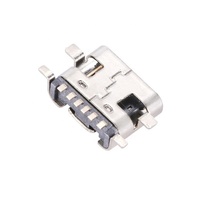 타입 C 6핀 암 커넥터 3A 전류 5V 전압 수평 SMT 장착 USB 데이터 전송용