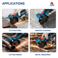 Mini-meuleuse d'angle électrique au lithium-ion modèle 2-6-1 avec disque de coupe pour polissage industriel et bricolage, élimination de la rouille, usage domestique