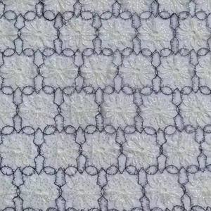 Usine directe nouveau Sequin perlé <span class=keywords><strong>Crochet</strong></span> maille broderie dentelle tissu noir soie bégonia fleur accessoires non tissés - Product Image 4