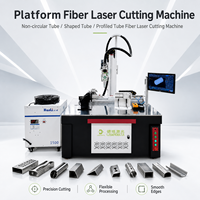 Machine de découpe laser de tubes de formes spéciales, découpeuse à fibre CNC 4 axes 1500W 2000W 3000W 6000W pour tuyaux irréguliers, poutres en H et poutres en I