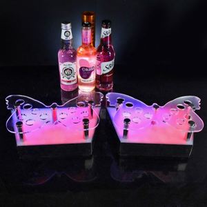 Bandeja de chupito LED Bandeja de servicio de vidrio de chupito giratorio Acrílico - Product Image 2