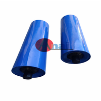 Rouleaux de convoyeur à gravité revêtus de caoutchouc, rouleaux de chargement pour bandes transporteuses, rouleaux porteurs pour bandes transporteuses