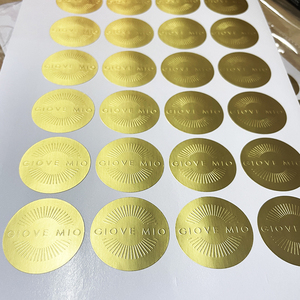 Étiquettes d'emballage personnalisées Autocollants en relief en feuille d'or Autocollants de logo imprimés sur feuille pour enveloppes - Product Image 3