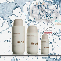 Bouteille d'emballage en plastique avec bouchon à rabat personnalisé, logo personnalisé, 100/300/400 ml, HDPE, finition mate, toucher doux, gel corporel, shampoing, revitalisant, parfum