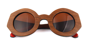 2025 recién llegado personalizado Eco reciclado madera polarizada cinco capas monopatín gafas de sol verde militar/S negro protección UV duradera - Product Image 4