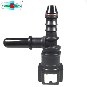 Auto <strong>Parts</strong> B14 <strong>7</strong>.89mm T Shape <strong>3</strong> <strong>Ways</strong> 2 Button QC Connector SAE 5/16 Fuel Liquid Quick Connector for PA Tube 8X1 - Product Image 3