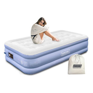 Matras udara karet tiup transparan, pemompa udara diri rumah lipat bepergian luar ruangan dengan bingkai - Product Image 3