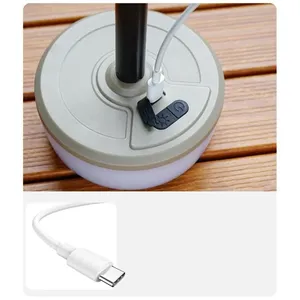 Лампа бюро современная беспроводная перезаряжаемая боковая Беспроводная флюоресцентная акриловая настольная лампа для кемпинга - Product Image 4