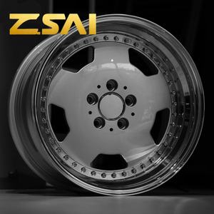 Gesmede lichtmetalen velgen China Deep Dish 5x100 5x112 2-delige velgen gesmeed 18 19 20 21 22 23 24 inch raceauto velg voor BMW - Product Image 6