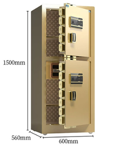עסקים גדולים כפול דלתות כספת כספת בטוח עבור כסף עם טביעת אצבע עבור משרד הבית מאובטח - Product Image 6