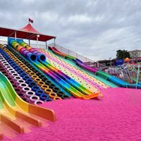 Équipement de terrain de jeu de qualité commerciale certifié, grand équipement de terrain de jeu personnalisé, nouveau grand équipement extérieur coloré pour parc d'attractions pour enfants