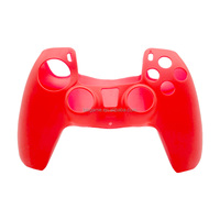 Coque en silicone de couleur unie pour manette PS5, protection pour manette sans fil PS5, revêtement antidérapant pour PS5
