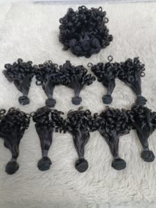 Extensions de cheveux naturels humains en vrac Letsfly, boucles lâches, 12 pouces, 20 grammes/pièce, tissage de cheveux brésiliens Remy - Product Image 4