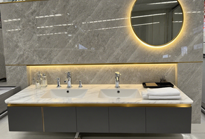 Dalle Plate d'Intérieur en Pierre de Marbre Naturel Château en Pierre Grise Escalier de Comptoir Marches Carreaux de Céramique Maison - Product Image 4