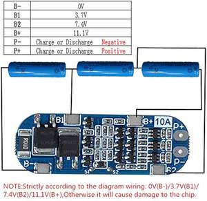 Aismartlink 3S 11.1V/12V/12.6V 10A 18650 PCB şarj cihazı BMS koruma levhası Li-ion lityum pil hücresi için - Product Image 2