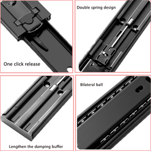 Source Factory the New Listing Runner <strong>76Mm</strong> Lockable Heavy Duty Rail <strong>Drawer</strong> <strong>Slide</strong> Furniture Accessories Hardware - Product Image 5