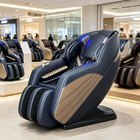 Fauteuil de massage multifonctionnel commercial 3D pliable et portable, inclinable à gravité zéro, chauffant, à monnayeur