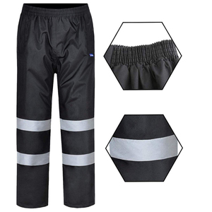 High Vis Rain <b>Pants</b> Waterproof Reflective Safety Trousers For Men <b>Women</b> Fishing Sports <b>Work</b> Wear - Product Image 3