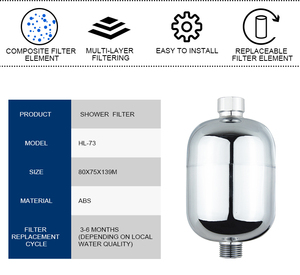 Neue hochwertige Bade <span class=keywords><strong>filter</strong></span> ACF-<span class=keywords><strong>Filter</strong></span> patrone Entfernen Sie die Erweichung von Chlor hartem Wasser. Entfernen Sie Schwermetalle - Product Image 2