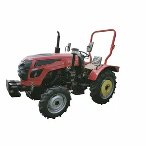 Mini tractor agrícola para caminar, orugas de goma, tractores de granja