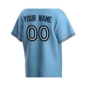 Toronto Hellblaues Alternatives Maßgefertigtes Baseball-Trikot Atmungsaktiv und Übergröße Beste Qualität Genäht - Product Image 1