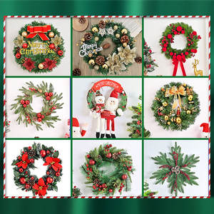 Guirlande <span class=keywords><strong>de</strong></span> Noël géante pour porte extérieure Décorations Guirlande <span class=keywords><strong>de</strong></span> Noël pour porte d'entrée - Product Image 2