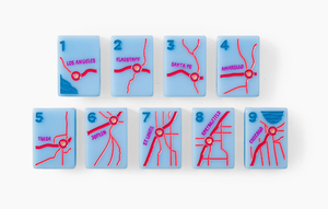 Jeu de Mahjong américain Route 66 sur mesure - 160 tuiles acryliques monocouche - Jeu de Mahjong personnalisé pour voyage en voiture aux États-Unis - Product Image 3