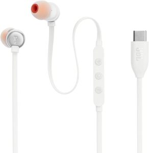 หูฟัง Tune <span class=keywords><strong>310</strong></span> C แบบใส่ในหู เสียงความละเอียดสูง สายแบนไม่พันกัน ช่องเสียบ USB และ 3.5 มม. ควบคุมด้วยปุ่ม 3 ปุ่ม เสียงเบสแท้ สีขาว - Product Image 3