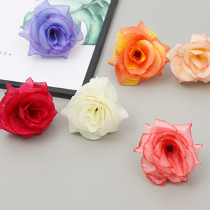 Cabezas de Rosas Artificiales de Seda, 3 cm de Alto, Simulación Realista, Decoraciones para Bodas, Materiales para Manualidades - Product Image 3