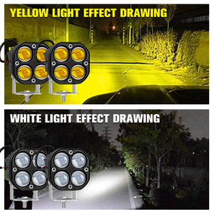 ไฟตัดหมอกขนาด 3 นิ้ว ไฟสปอตไลท์ LED 4x4 โปรเจคเตอร์เลนส์ LED ไฟ LED สำหรับมอเตอร์ไซค์ รถบรรทุก รถจี๊ป 40w ไฟทำงานแบบเลนส์ - Product Image 6