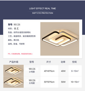 Hot Bán Ánh Sáng Sang Trọng Đèn Chùm Phòng Khách Đèn Pha Hiện Đại Tối Giản Đèn Trần Phòng Ngủ Ăn Bắc Âu LED Trần Ánh Sáng - Product Image 4