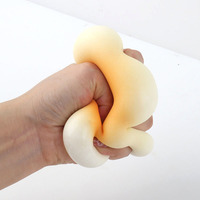 Jouet créatif anti-stress, petit pain vapeur à presser, boule de tofu amusante, boule de décompression, gadget anti-stress en plastique