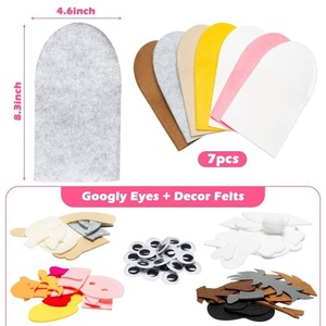 Hot bán tùy chỉnh thiết kế len cảm thấy sang trọng 3D trẻ em giáo dục con rối ngón tay Bộ dụng cụ tự làm - Product Image 4