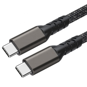 Wik-MS Dual macho C a C Cable de datos 4K pantalla de proyección 3,1 Cable de carga rápida PD 5A 100W C-to-C macho USB3.2 Gen <span class=keywords><strong>20GB</strong></span> Cable - Product Image 2