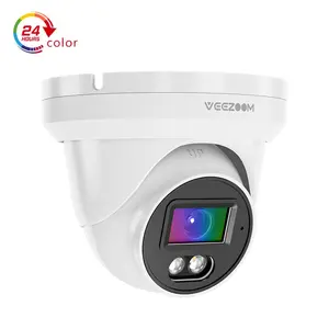 4K Ultra HD outdoor color night vision cctv security torretta poe camera AI human & vehicle detection 4K 8MP eyeball PoE IP camera