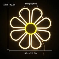 Dropshipping Free Design Custom Led Neon Light Flower Neon Sign Custom Made Wedding For Bedroom Party Home