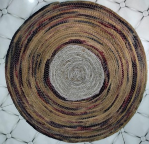 High Quality Handmade Custom OEM Washable PET Friendly Eco-friendly <b>Non</b> <b>Slip</b> Pet Yarn Doormat Modern Style Printed Logo Outdoor - Product Image 1